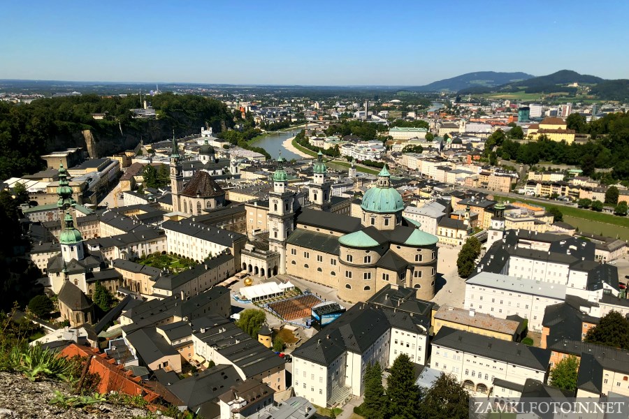 Salzburg ze wzgórza Festungsberg