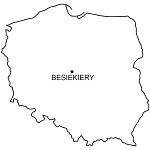 Mapa Zamek w Besiekierach