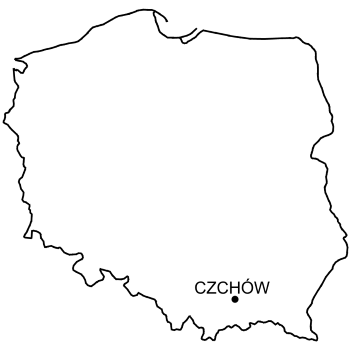 Mapa Zamek w Czchowie