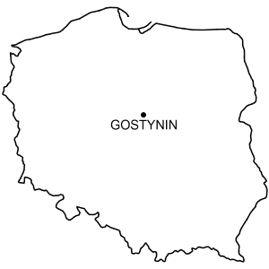 Mapa Zamek Gostynin