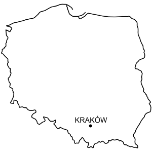 Mapa Zamek w Krakowie (Wawel)