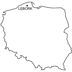 Mapa Zamek w Lęborku