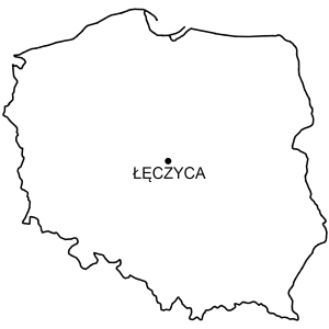 Mapa Zamek w Łęczycy