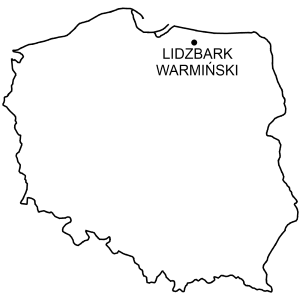 Mapa Zamek w Lidzbarku Warmińskim