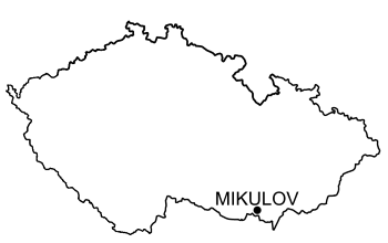 Mapa Zamek w Mikulovie
