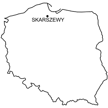Mapa Zamek w Skarszewach